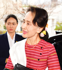 아웅산 수지 미얀마 국가고문, 사상구 방문2