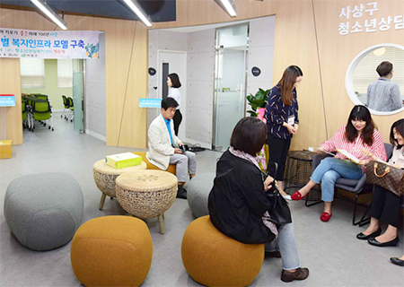 사상형 생애주기별 복지인프라:3층 청소년상담복지센터