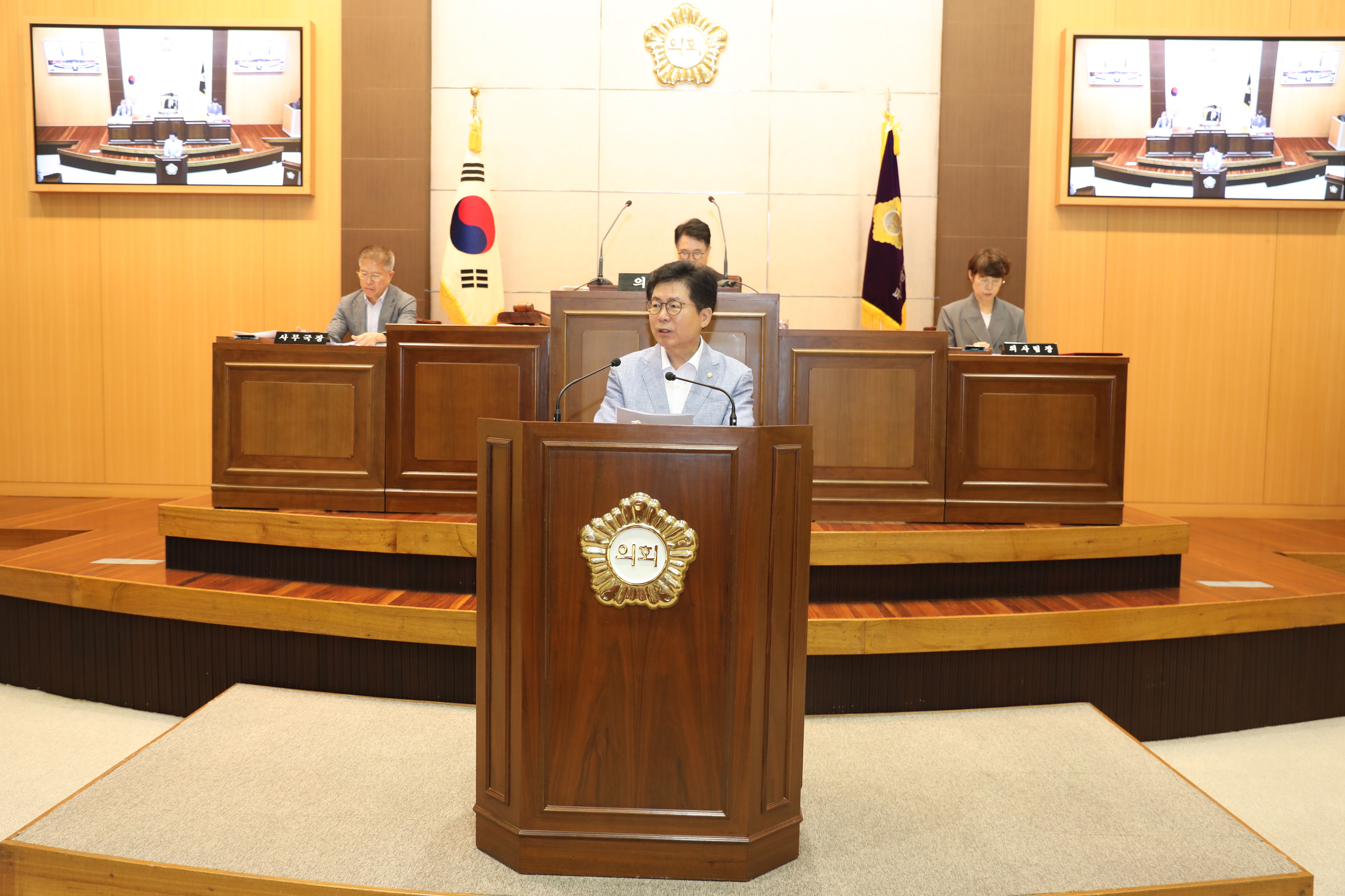 제255회 임시회 제2차 본회의 정두희 의원 5분 자유발언 사진