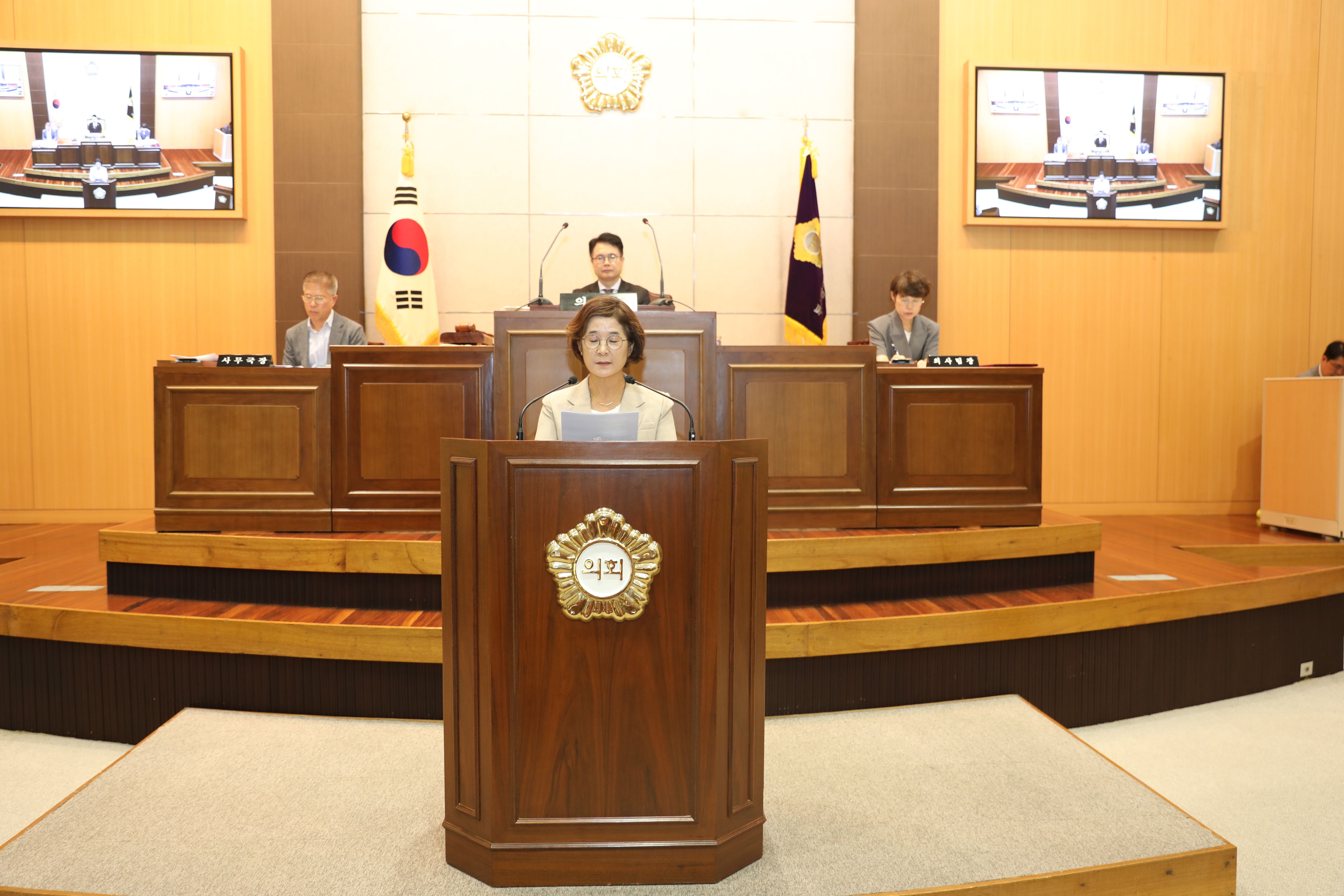 제255회 임시회 제2차 본회의 정춘희 의원 5분 자유발언 사진
