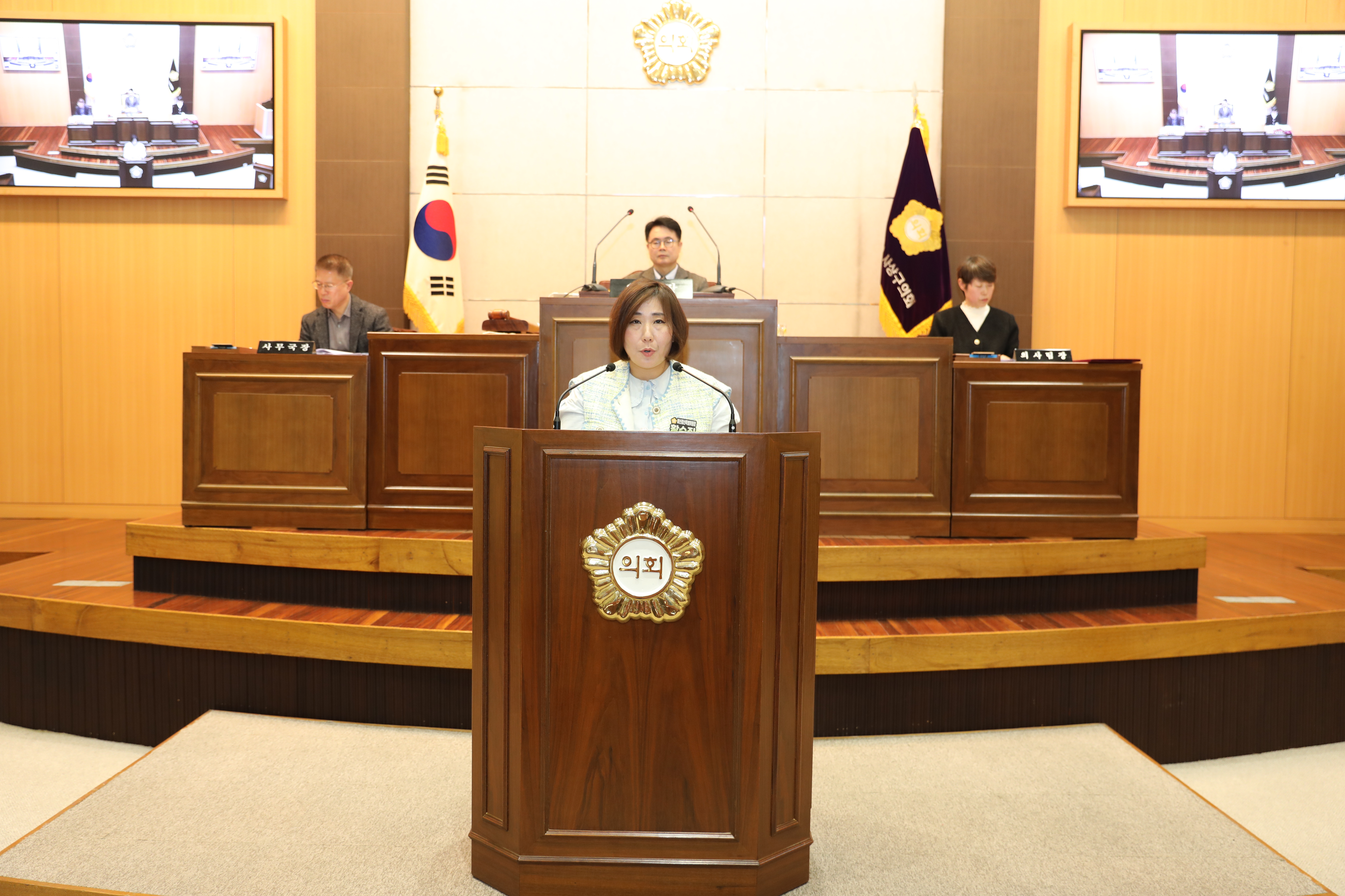 제256회 정례회 제4차 본회의 5분 자유발언(황수진 의원) 사진