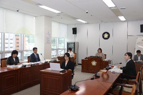 제262회 임시회 복지도시위원회 업무보고 제1회 추경 예산안 예비심사