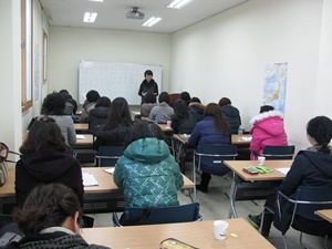 2013년 1/4분기 주간일본어 수업모습