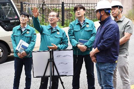 사상구종합사회복지관 내진 보강공사 점검