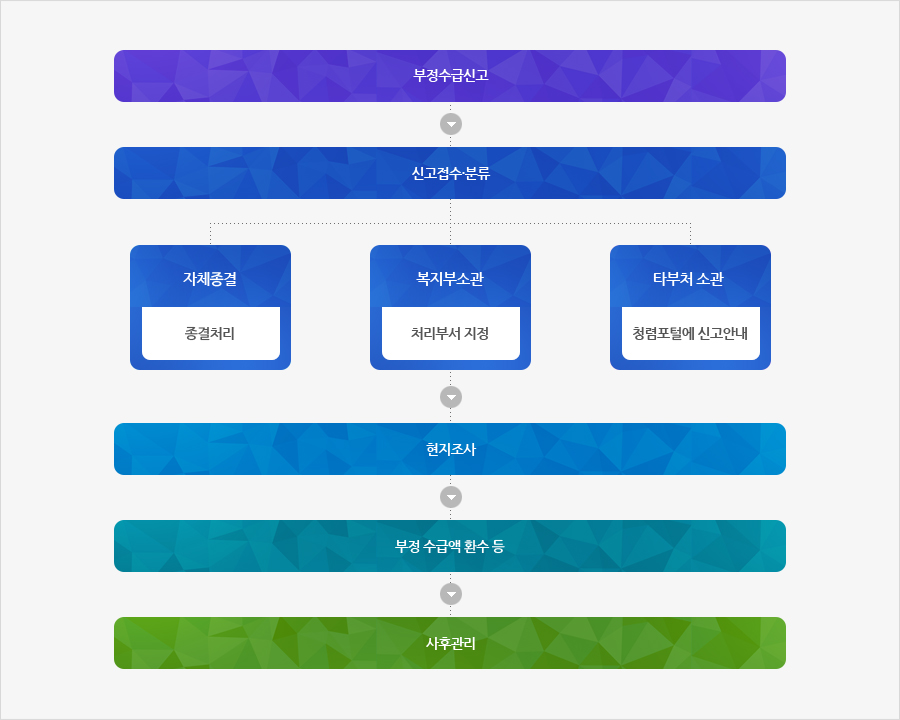 복지부정수급처리절차도