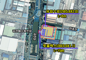 학장2지구 배수펌프장 평면도